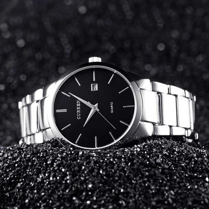 CURREN Original Brand Stainless Steel Band Wrist Watch For Men With Brand (Box & Bag)-8106 US Arabia
