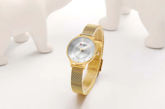 CURREN Original Brand Mesh Band Wrist Watch For Couples With Brand (Box & Bag) US Arabia