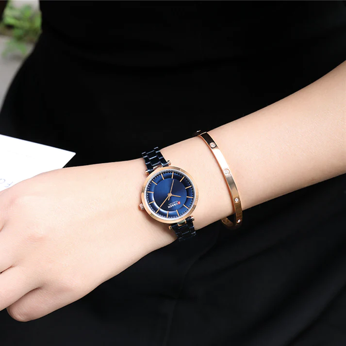 CURREN Original Brand Stainless Steel Band Wrist Watch For Couples With Brand (Box & Bag) US Arabia