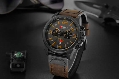 Curren 8314 Men Watch Leather US Arabia
