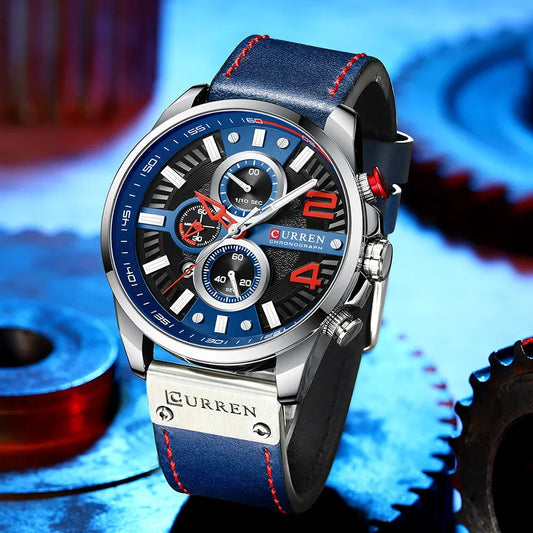 CURREN 8393 Watches Leather US Arabia