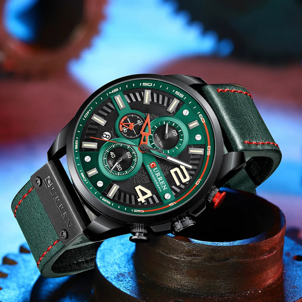 CURREN 8393 Watches Leather US Arabia