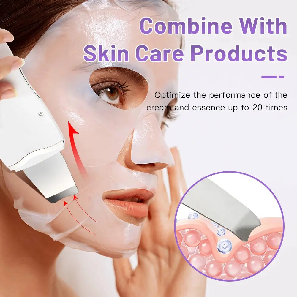 Facial Skin Scrubber Face Spatula Exfoliator.