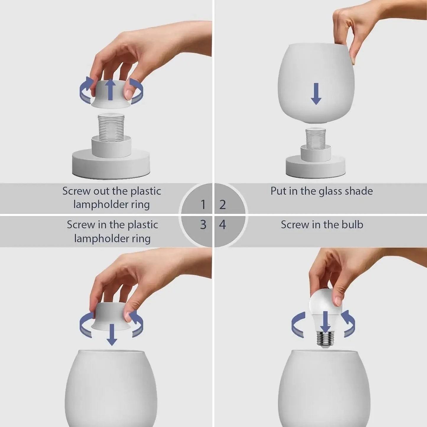 Two suite table lamps, modern creative table lamps.