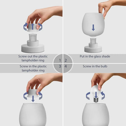 Two suite table lamps, modern creative table lamps.