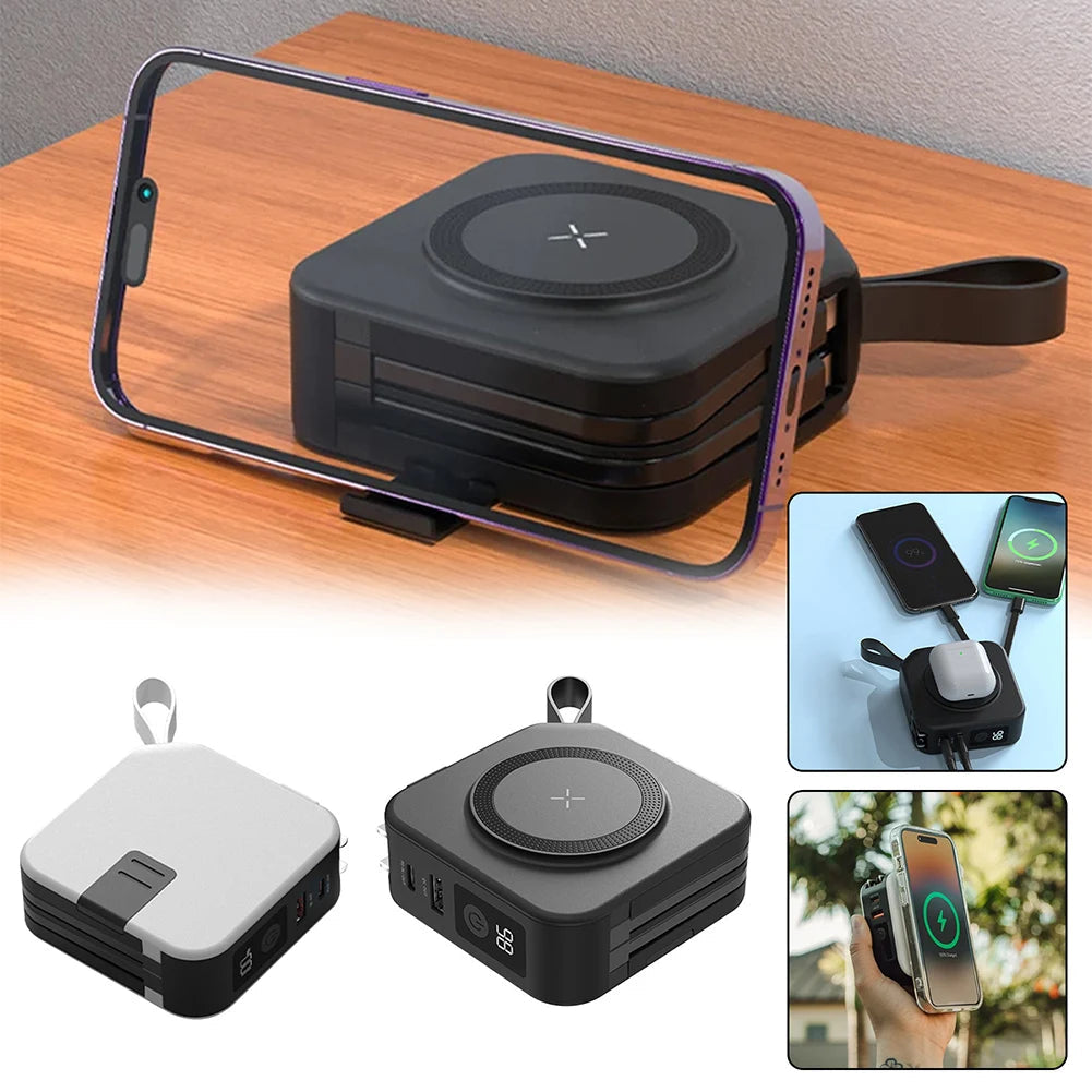 Magnetic Wireless Power Banks Portable Lightweight Power Banks For Picnic Outdoor DesiNest