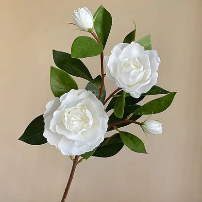 Simulated Flower Single Gardenia Flower Dining Table.