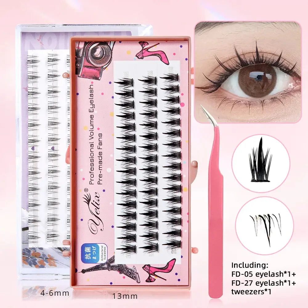 Yelix New Sunflower Eyelash Set Cluster Lashes DesiNest