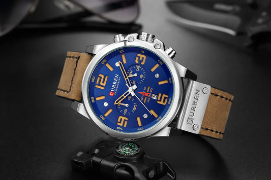 Curren 8314 Men Watch Leather US Arabia