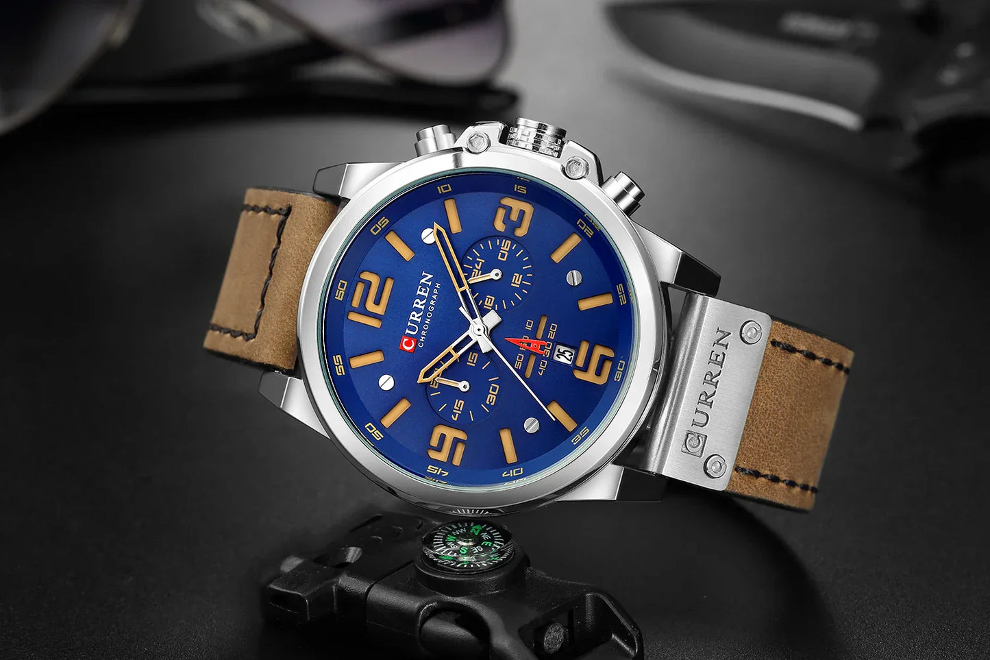 Curren 8314 Men Watch Leather US Arabia