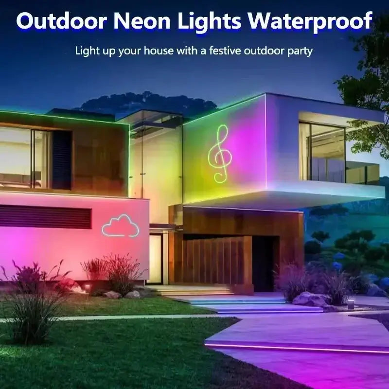 Dc 24V Rgb Neon Led Lights Strip 15M 30M 10 M.