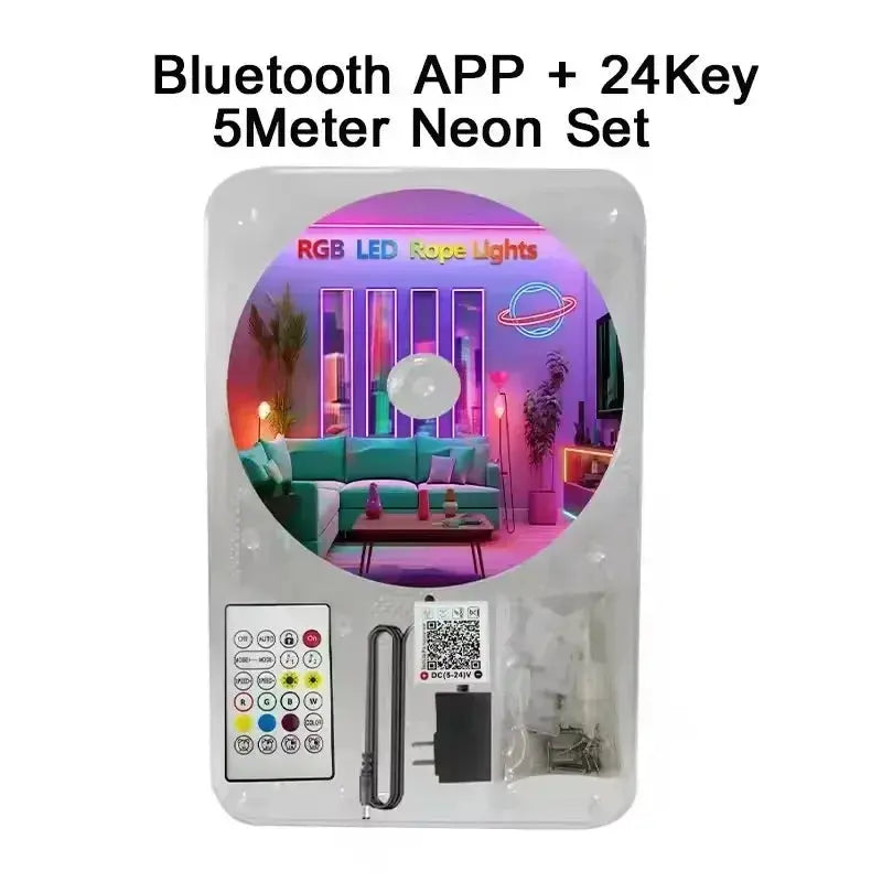Dc 24V Rgb Neon Led Lights Strip 15M 30M 10 M.