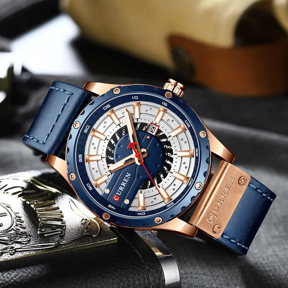 CURREN Watches Leather-8374 US Arabia