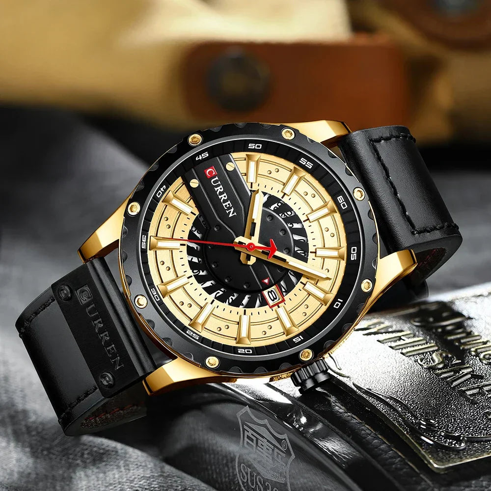 CURREN Watches Leather-8374 US Arabia