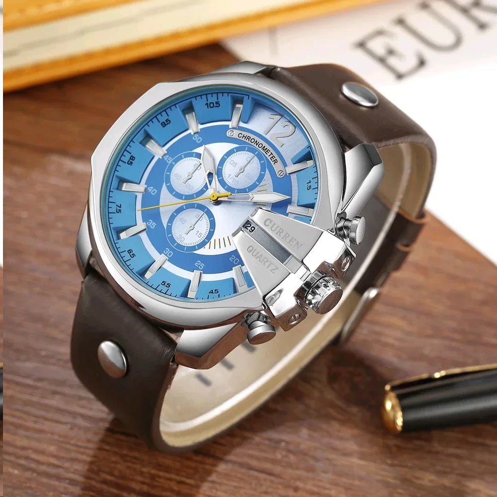 CURREN Brand Leather Watch-8176 US Arabia