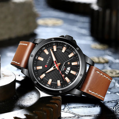 CURREN 8376 Leather Watch US Arabia
