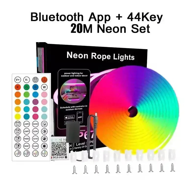 Dc 24V Rgb Neon Led Lights Strip 15M 30M 10 M.