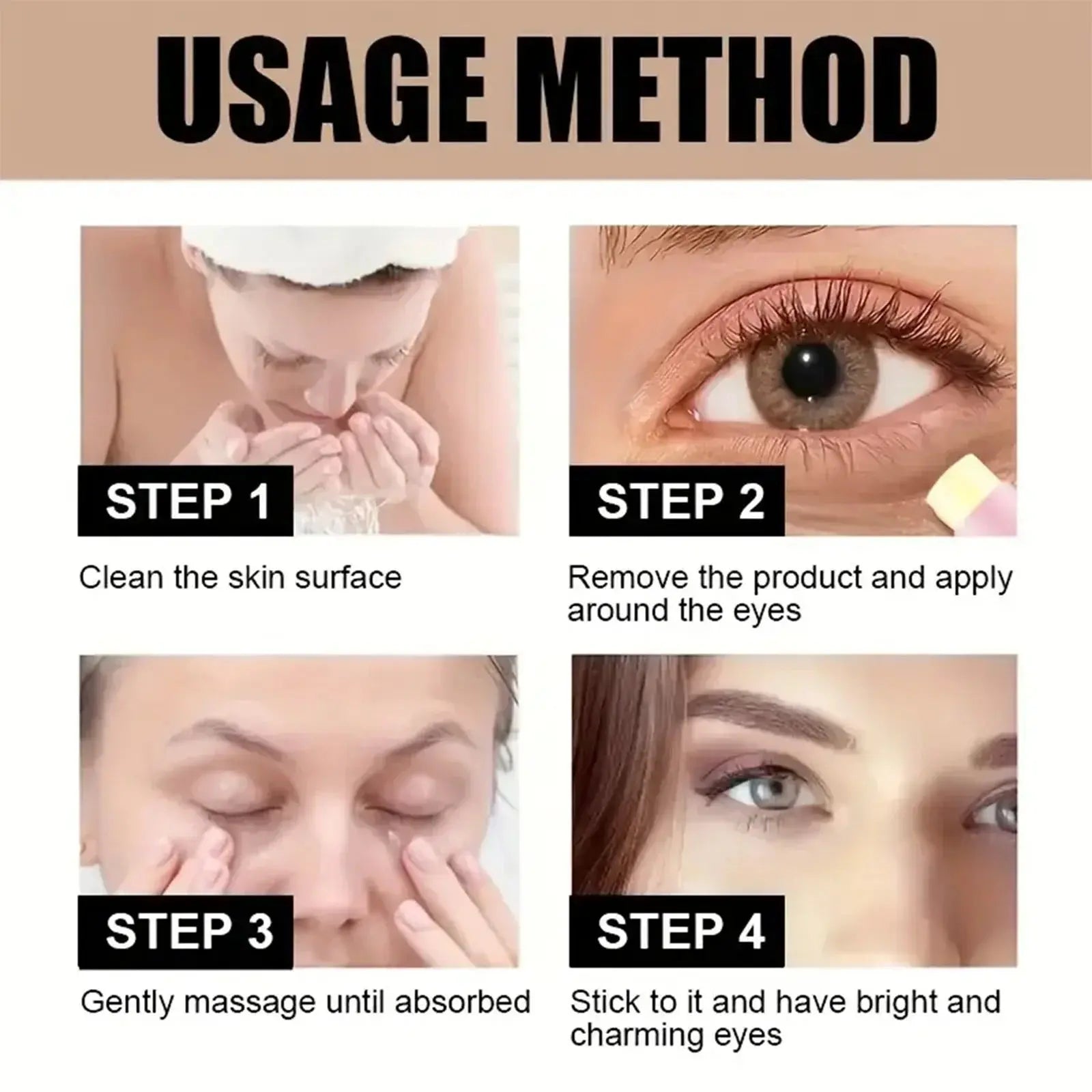 Caffeine eye cream stick nourishes the skin.