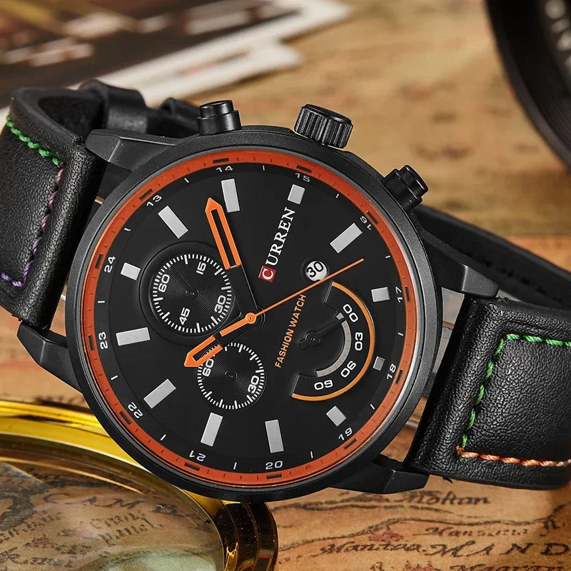 CURREN Men's Watches Leather-8217 US Arabia