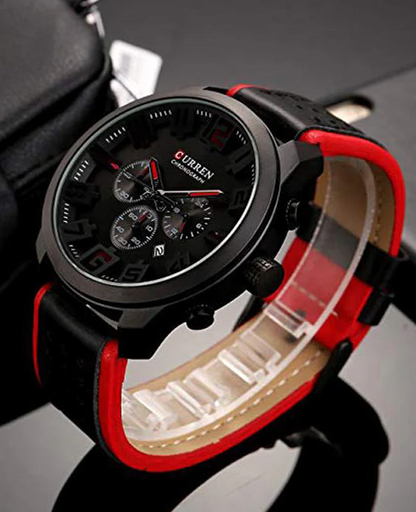 CURREN Leather Straps Wrist Watch For Men (Box)-8289 US Arabia