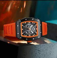 CURREN Original Brand Rubber Straps Wrist Watch For Men With Brand (Box & Bag)-8438 US Arabia