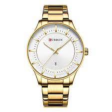 CURREN Original Brand Stainless Steel Band Wrist Watch For Men With Brand (Box & Bag)-8375 US Arabia