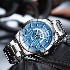 CURREN Original Brand Stainless Steel Band Wrist Watch For Men With Brand (Box & Bag)-8375 US Arabia